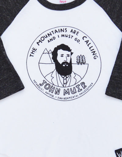 John Muir Raglan T Shirt